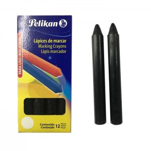 CJ CRAYONES PELIKAN 762 12U NEGRO