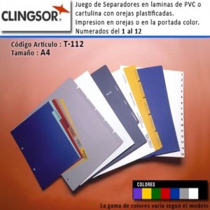 JG SEPARADORES CLINGSOR T-112 PPP DEL 1 AL 12