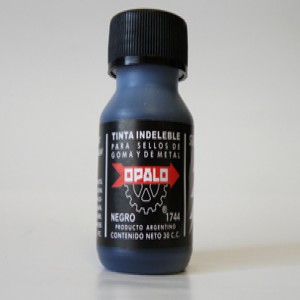 TINTA OPALO 1744 500CC INDELEBLE NEGRA