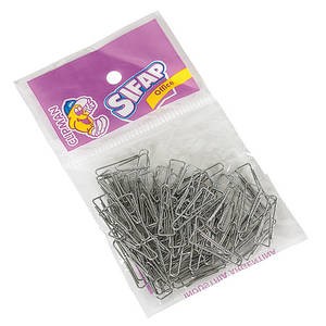 CLIPS SIFAP TRIANGULAR PLATEADO X100 BOLSA