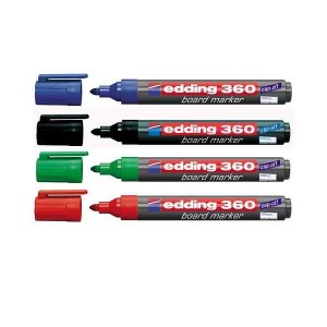 MARCADOR EDDING  360 P/PIZARRA C/PLAST.REC.AZUL