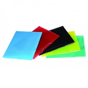 CARPETA 3 SOLAPAS LAMA PLASTICA C/ELASTICO