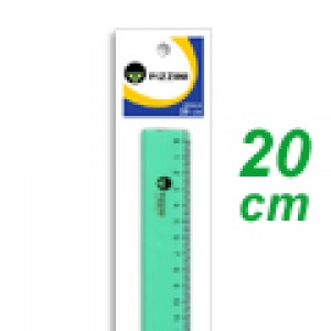 REGLA 20CM PIZZINI VERDE  173220