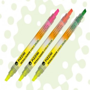 RESALTADOR PIZZINI DOBLE COLOR P/BIS.FLUO