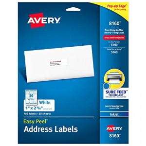 ETIQUETA AVERY 8160/8167 X25HJS