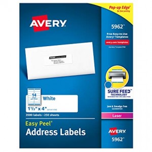 ETIQUETA AVERY 5962 101.6X33.9X250 CARTA