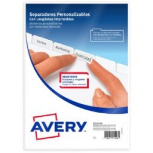 JG SEPARAD.AVERY A4  6POS.L7410 PP.L/BLANCO