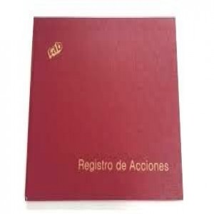 LIBRO RAB REG.ACCIONES T/DURA 1M 50FOL.33X23 2311