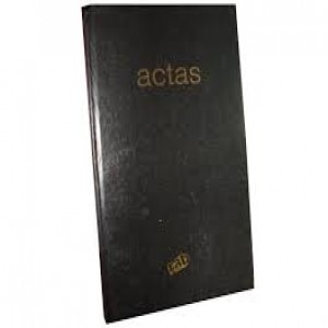 LIBRO DE ACTAS RAB CLOCHETTE 2M T/NEGRA 2261/N