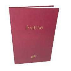 LIBRO RAB INDICE CORONA T/DURA BORDO 200PAG.2224/I