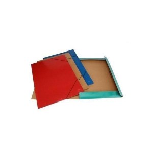 CARPETA 3 SOLAPAS UTIL OF C/ELAST.KRAFT AZUL