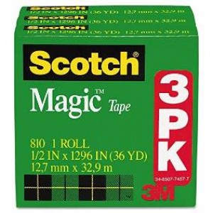 CINTA ADHES. SCOTCH 810 12.7 X32.9 MAGICA