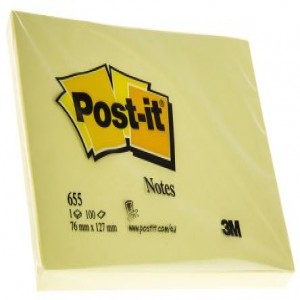 POST-IT 655 AMARILLO X 100 73X123 mm