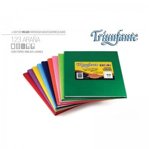 CUADERNO TRIUNFANTE T/DURA ARAÑA 16X21 X50HJS //