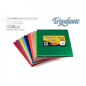 CUADERNO TRIUNFANTE T/DURA ARAÑA 16X21 X50HJS //