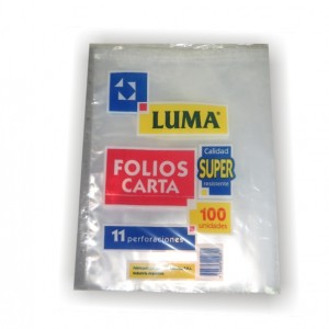 FOLIO LUMA CARTA SUPER X 100 UNID.