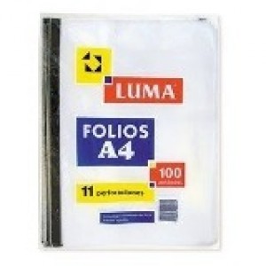 FOLIO LUMA A*4 EQUIPO COMERC.PPP 40MIC X100