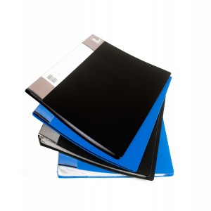 CARPETA C/20 FOLIOS M&D A*4 NEGRO