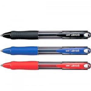 BOLIGRAFO UNI SN-100 LAKUBO 1MM RETRACTIL AZUL