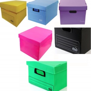 CAJA ARCHIVO AMERICANA PLANA 804 PLAST.VERDE