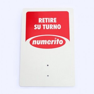 CARTEL "RETIRE SU TURNO" NUMERO