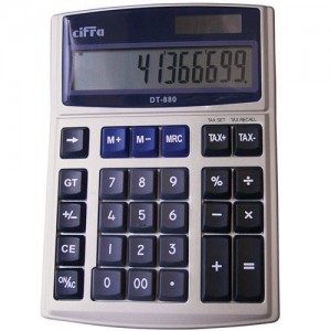 CALCULADORA CIFRA DT-880  12 DIG.ALIM.DUAL