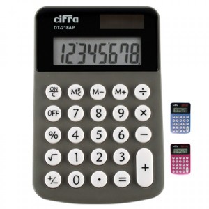 CALCULADORA CIFRA DT-218   8 DIG.MINI ALIM.DUAL