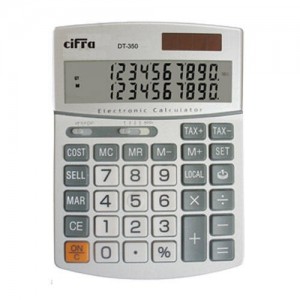 CALCULADORA CIFRA DT-350  12 DIG.VISOR 2 LINEAS