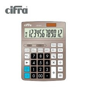 CALCULADORA CIFRA DT-660  12 DIG.ALIM.DUAL