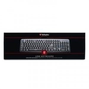 TECLADO VERBATIM NEGRO USB BRAVO KEY