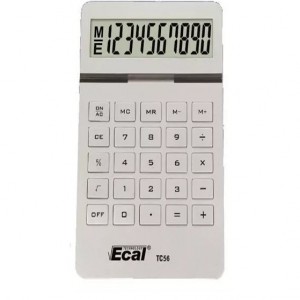 CALCULADORA ECAL TC56 10DIGITOS LAMA SOLAR/P