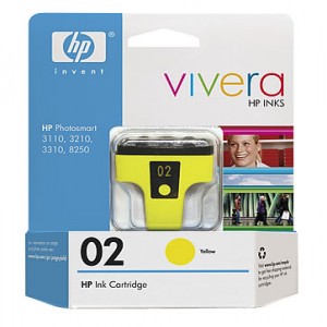 CART. HP # 02   C8773WL AMARILLO (6ML)