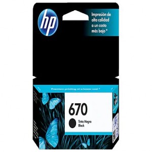 CART. HP #670   CZ113AL NEGRO