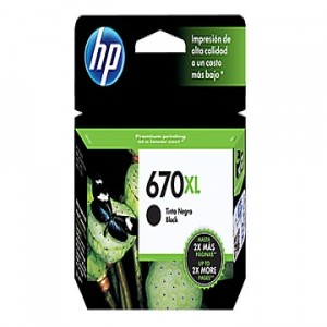 CART. HP #670XL CZ117AL NEGRO