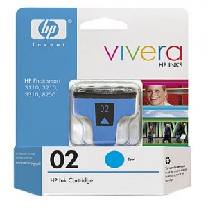 CART. HP # 02   C8771W  CYAN 4ML