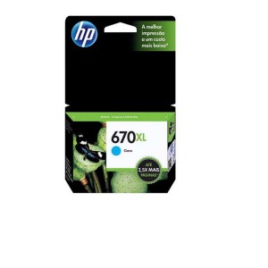 CART. HP #670XL CZ118AL CYAN