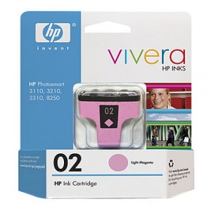 CART. HP # 02   C8775W  MAGENTA CLARO (5.5ML)