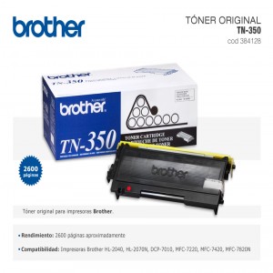 TONER BROTHER TN-350 ORIGINAL P/HL2040