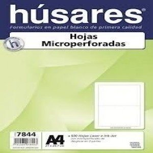 RESMA HUSARES A4  75GRS. 7844 MICROP.AL MEDIO