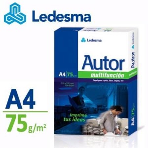 RESMA AUTOR A4 75GRS.X500HJS