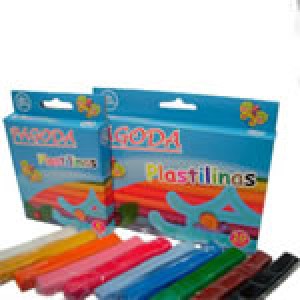 PLASTILINA X 10 BARRITAS SURTIDAS